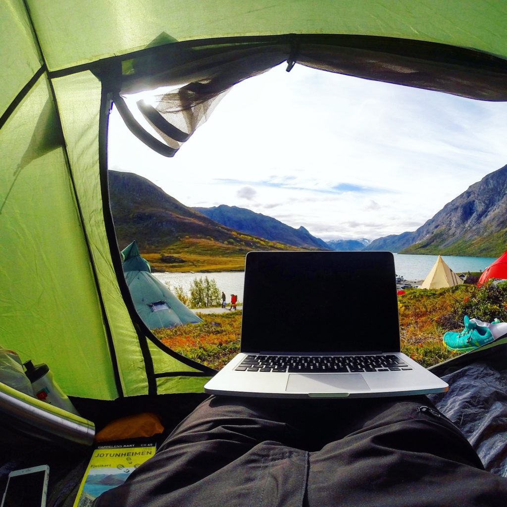 camping laptop